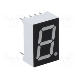 1 pcs x OPTO Plus LED - OPD-S5621LY-BW - Display: LED, 7-segment, 14.2mm, 0.56', No.char: 1, yellow, 60mcd