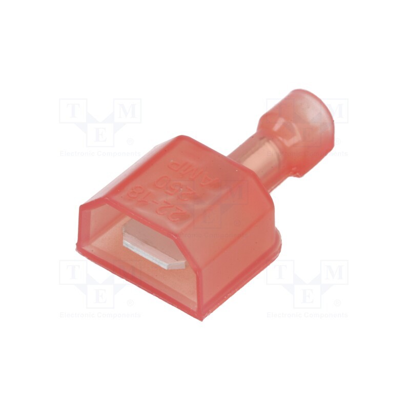 2 pcs x TE Connectivity - 2-520103-2 - Terminal: flat, 6.3mm, 0.8mm, male, 0.3÷0.9mm2, crimped, for cable