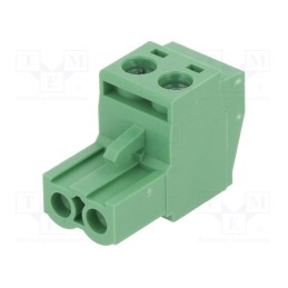 2 pcs x DEGSON ELECTRONICS - 2EDGKT-5.0-02P-14-1000AH - Pluggable terminal block, 5mm, ways: 2, straight, plug, female