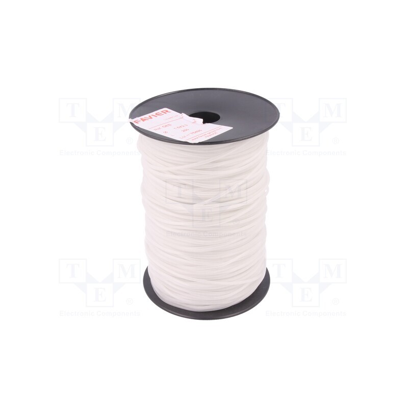 250 m x FAVIER - GES-1,5X2,3-TR-250 - Insulating tube, silicone, transparent, -50÷200°C, Øint: 1.5mm