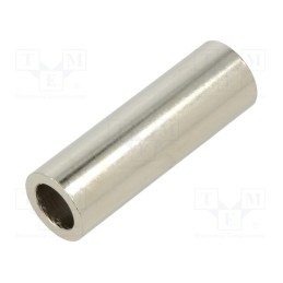 5 pcs x DREMEC - 3116/10,5X50 - Spacer sleeve, 50mm, cylindrical, brass, nickel, Out.diam: 16mm