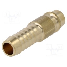 1 pcs x PNEUMAT-ES 9 S - Quick connection coupling, 0÷35bar, brass, 44mm, 1000l/min