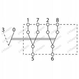 Switch switch 42x22mm 2 positions 6 pin