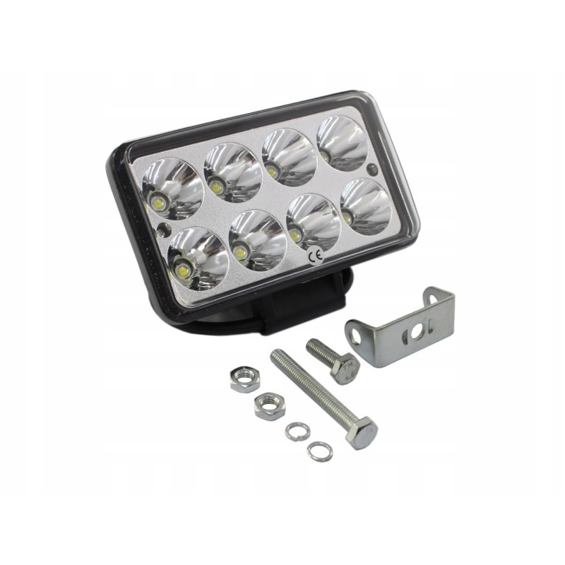 Work lamp 12 24v rectangular, 8 diodes ax006