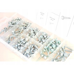 Set of self-drilling screws, self-tapping screws, 200 pcs