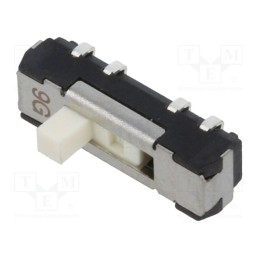 1 pcs x Nidec Copal Electronics - CL-SB-23A-01 - Switch: slide, Pos: 3, DP3T, 0.2A/12VDC, ON-ON-ON, SMT, Leads: curved