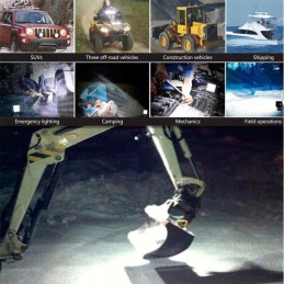 LED halogen lamp 144w hitachi excavator loader