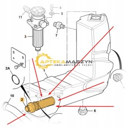 Hydraulic filter jcb 8014cts 8016cts 8018cts