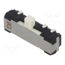 1 pcs x Nidec Copal Electronics - CL-SB-23A-11 - Switch: slide, Pos: 3, DP3T, 0.2A/12VDC, ON-ON-ON, SMT, Leads: curved