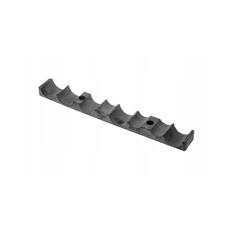 Rubber fastening the holder to the cat