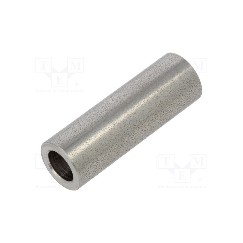 5 pcs x DREMEC - 3410/6,2X30 - Spacer sleeve, 30mm, cylindrical, stainless steel, Out.diam: 10mm