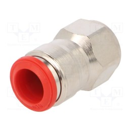 1 pcs x AIGNEP-50030 10-1/4 - Push-in fitting, straight, -0.99÷20bar, nickel plated brass