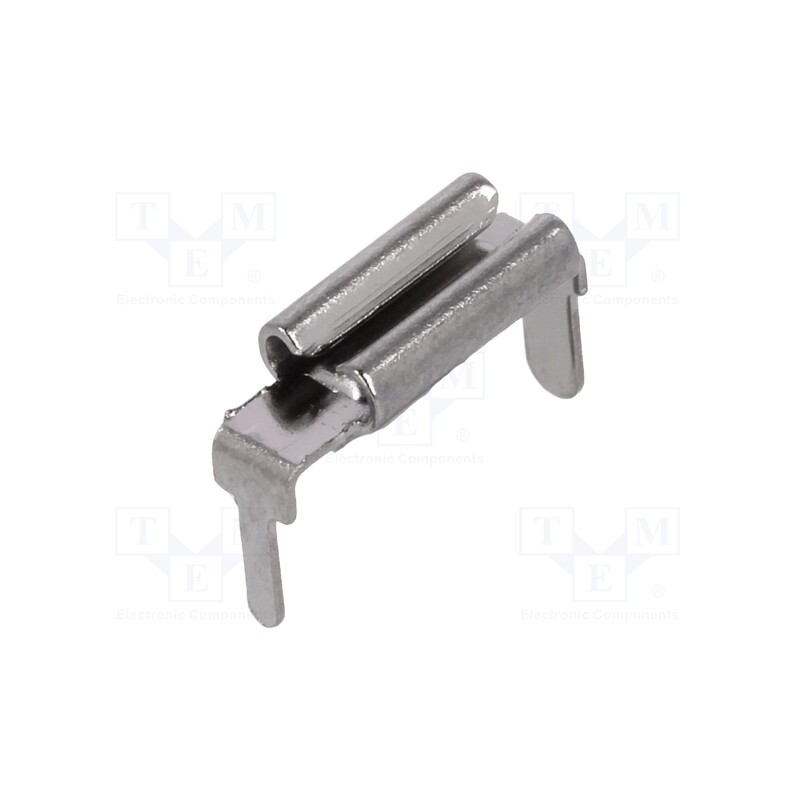 2 pcs x KEYSTONE - 3545 - Terminal: flat, 2.8mm, 0.5mm, female, THT, brass, tinned, angled 90°