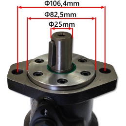 Sleeve for the shaft of the BMR 25x70x8 hydraulic motor