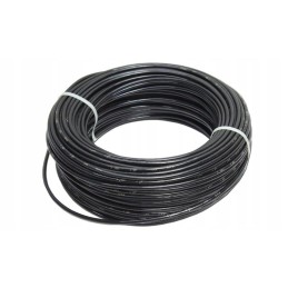 Pneumatic hose, polyurethane, 6 x 4 mm, black, 1 meter