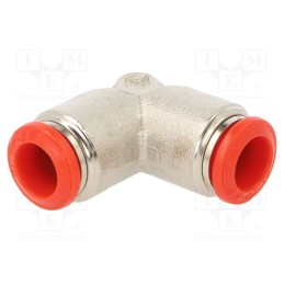 1 pcs x AIGNEP-50130 8 - Push-in fitting, angled, -0.99÷20bar, nickel plated brass