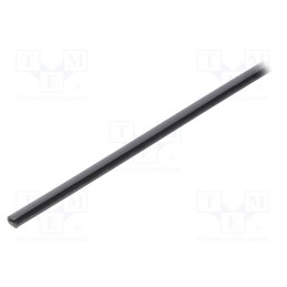 6 m x TE Connectivity - RAYRIM-NR7-0-STK - Hole and edge shield, polyolefine, L: 1.2m, black, H: 6mm, glued