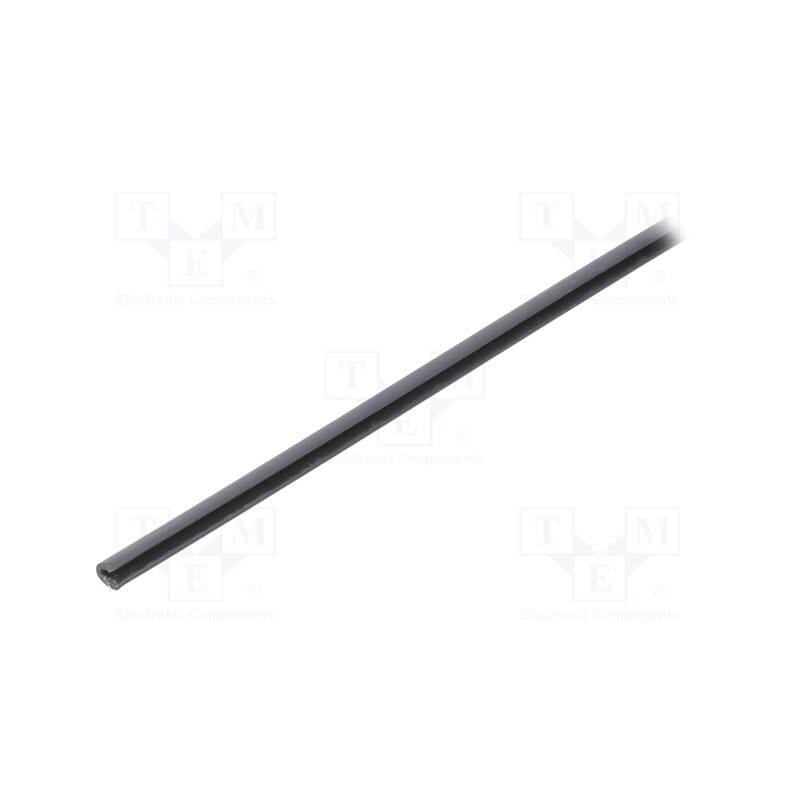 6 m x TE Connectivity - RAYRIM-NR7-0-STK - Hole and edge shield, polyolefine, L: 1.2m, black, H: 6mm, glued