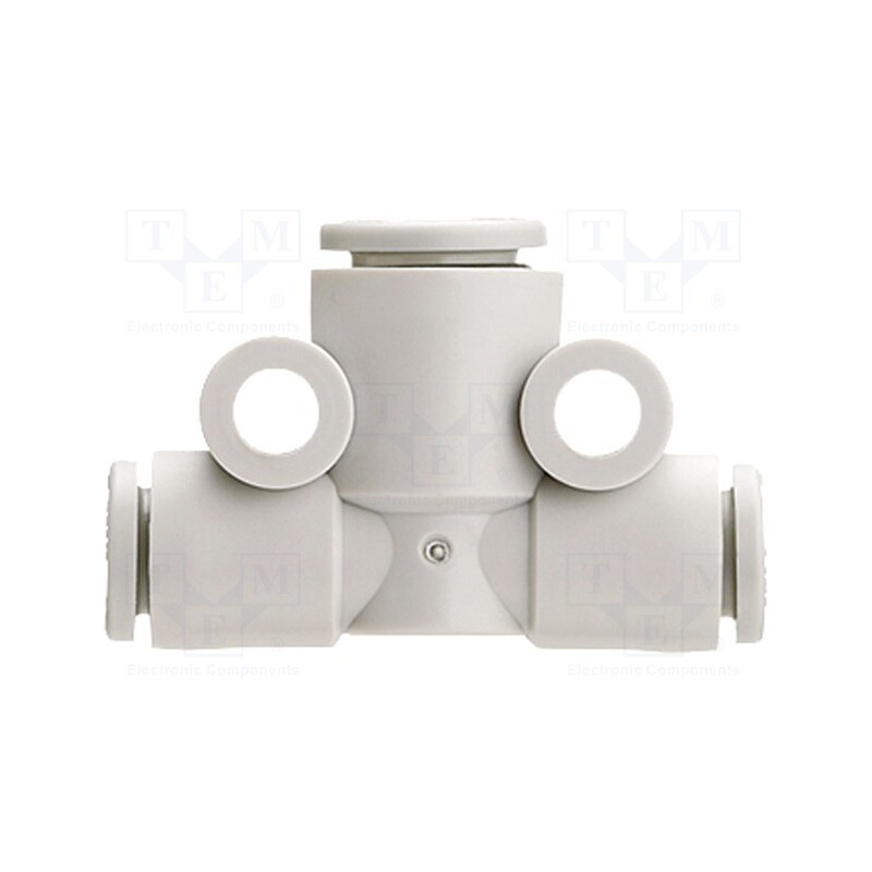 1 pcs x SMC-KQ2T23-00A - Tee fitting, plug-in, -1÷10bar, polypropylene, -5÷60°C