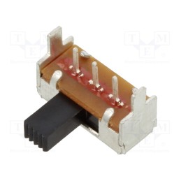 1 pcs x E-SWITCH - EG1206A - Switch: slide, Pos: 2, SPDT, 0.2A/30VDC, ON-ON, THT, -20÷70°C, 20mΩ