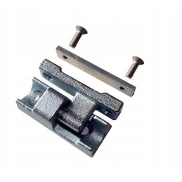 Aluminum side wall hinge L100, set with washers and screws