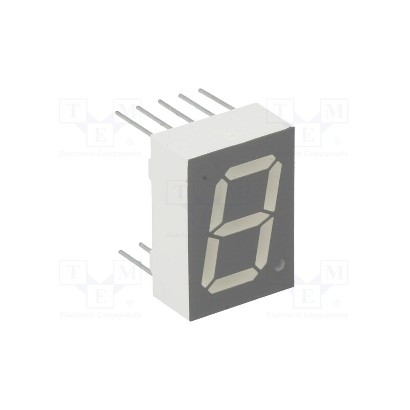 1 pcs x LUCKYLIGHT - KW1-521ASA - Display: LED, 7-segment, 13.2mm, 0.52', No.char: 1, red, 4÷5mcd