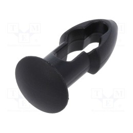 10 pcs x KEYSTONE - 3335 - Rivet, polyamide, Rivet diam: 5.6mm, L.rivet: 7.9mm, black, UL94V-2