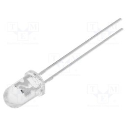 1 pcs x OPTOSUPPLY - OSG5DZ5B61A-MN - LED, 5mm, green, 2180mcd, 60°, Front: convex, 2.9÷3.6V, No.of term: 2