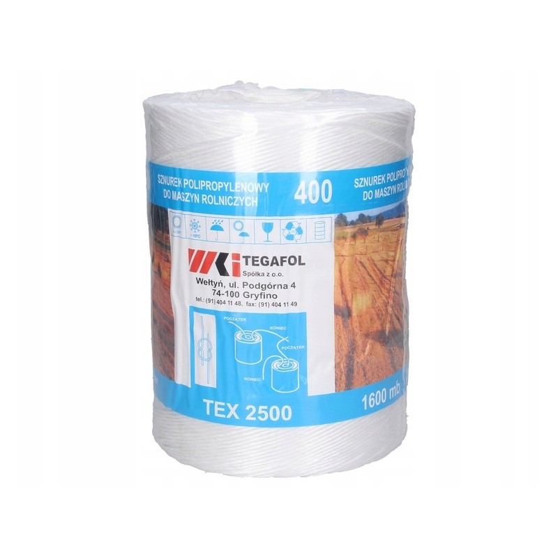 Straw and hay baling twine 1600 m Tegafol