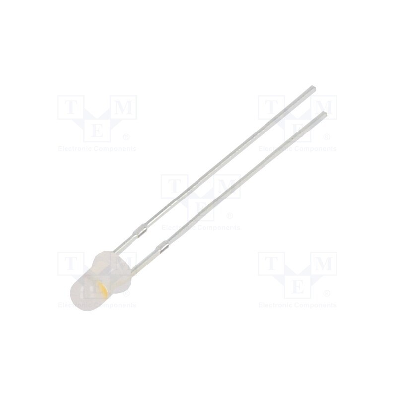 1 pcs x OPTOSUPPLY - OSRMP23132A - LED, 3mm, red/warm white, 30°, Front: convex, 2.1÷2.6/3.1÷3.6V