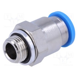 1 pcs x FESTO-186098 - Push-in fitting, straight, -0.95÷6bar, Gasket: NBR rubber, QS, 8mm