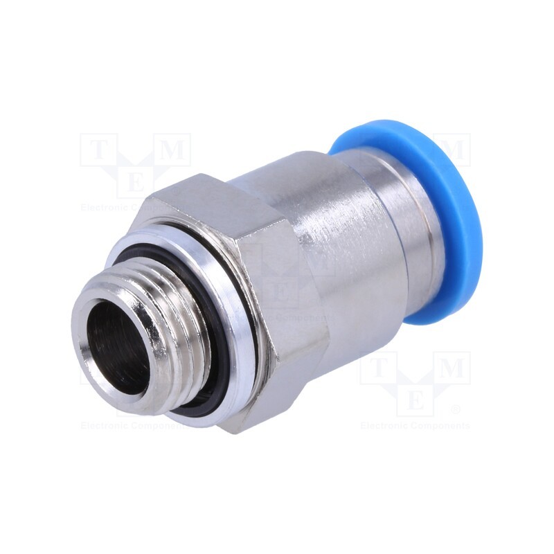 1 pcs x FESTO-186098 - Push-in fitting, straight, -0.95÷6bar, Gasket: NBR rubber, QS, 8mm