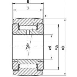 Pick-up beam roller Warfama Metal Fach RT15