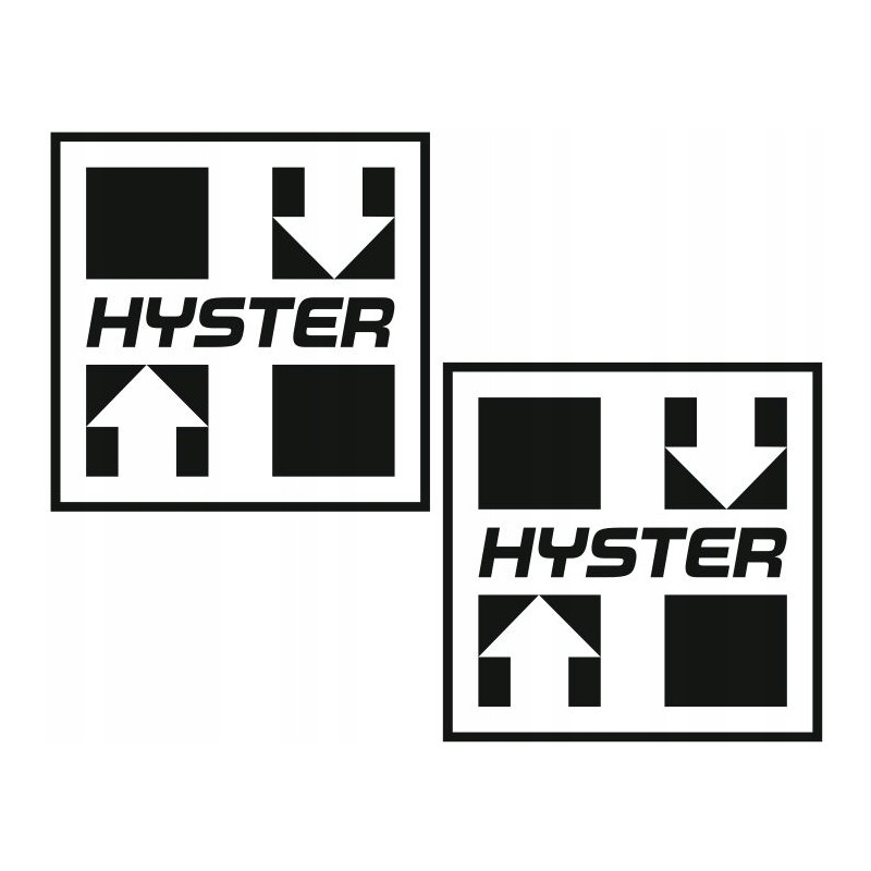 Forklift stickers with the inscription hyster 45 cm