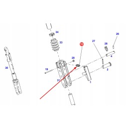 945870030050 hanger arm spring