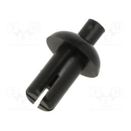 10 pcs x DREMEC - 8G406V20339 - Rivet, polyamide, L.rivet: 8.9mm, Panel cutout diam: 5.1mm, black