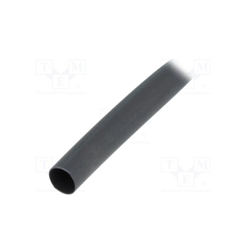 300 m x HELLERMANNTYTON - 309-10640 - Heat shrink sleeve, thin walled,flexible, 2: 1, 6.4mm, black, reel