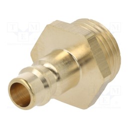 1 pcs x PNEUMAT-ES 12 NA - Quick connection coupling, 0÷35bar, brass, 35mm, 1000l/min