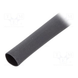 300 m x HELLERMANNTYTON - 309-10480 - Heat shrink sleeve, thin walled,flexible, 2: 1, 4.8mm, black, reel