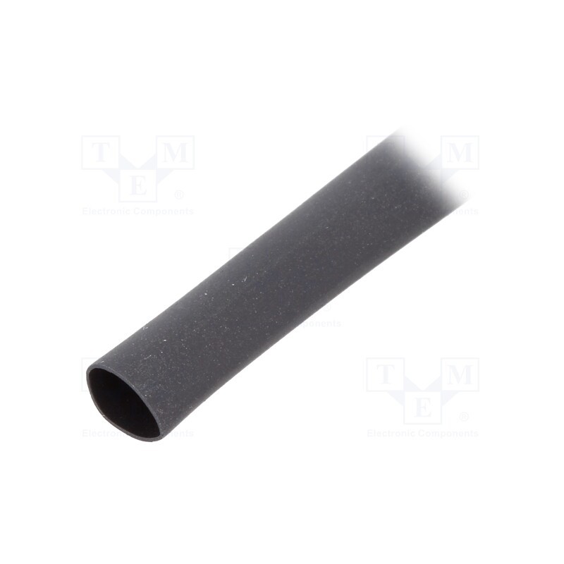 300 m x HELLERMANNTYTON - 309-10480 - Heat shrink sleeve, thin walled,flexible, 2: 1, 4.8mm, black, reel