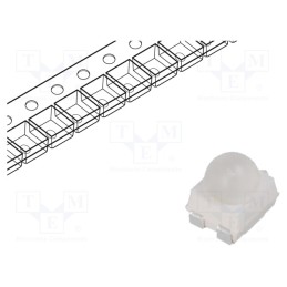 1 pcs x BROADCOM (AVAGO) - HSMC-A431-Y80M1 - LED, SMD, 3228,PLCC4, red, 3550÷9000mcd, 3.2x2.8x3.87mm, 30°, 50mA