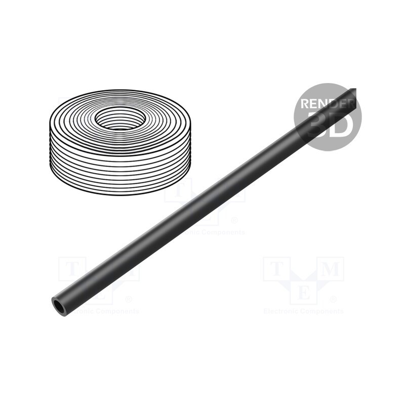 1 m x FESTO-197394 - Pneumatic tubing, -0.95÷10bar, PUN-H, Tube in.diam: 8mm, black