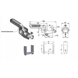 Automatic tailgate tipping device for 3-5 tonnes