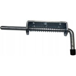 The bolt lock to the sides is mounted on a strong spring