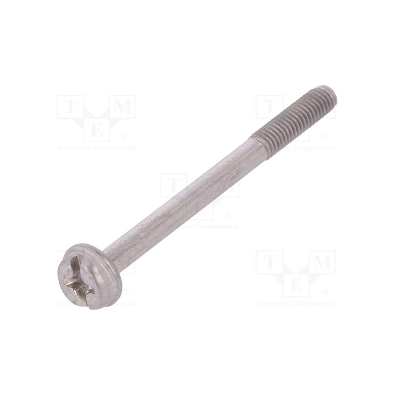 2 pcs x HIRSCHMANN - 734363001 GDM 3011 RF-1 - Fixation screw, GDM, stainless steel, M3