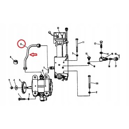 Distributor pressure line c 330 42370270