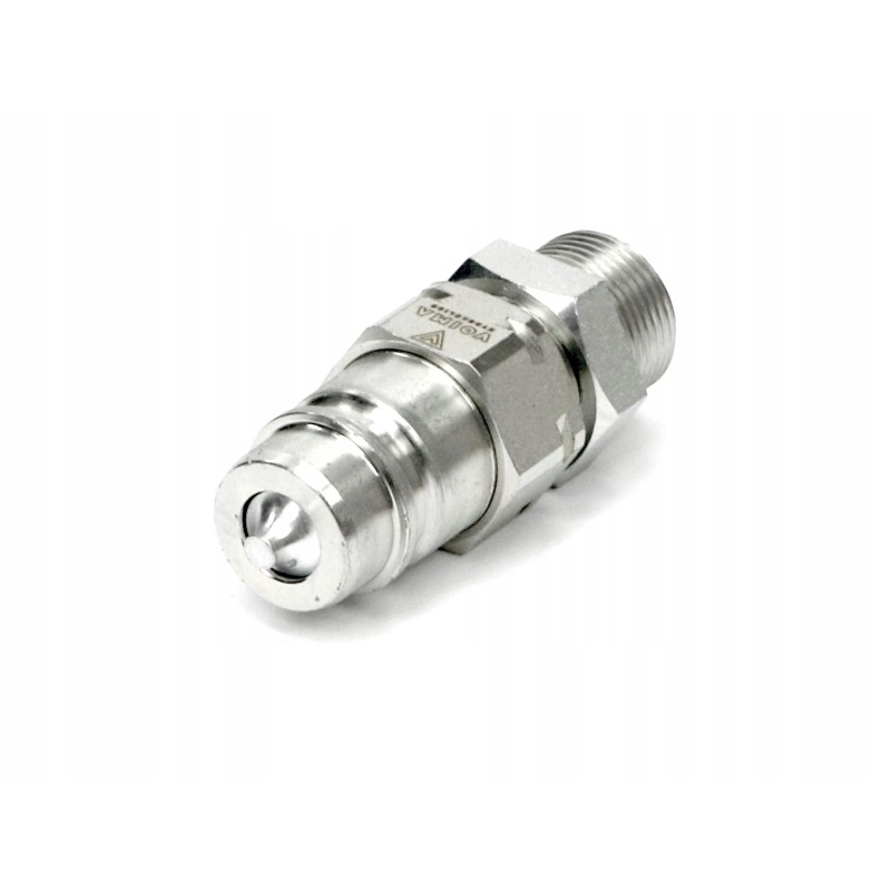 Hydraulic quick connector, Euro plug M22x1, 5 threads