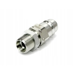 Hydraulic quick connector, Euro plug M22x1, 5 threads