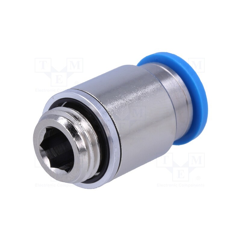 1 pcs x FESTO-186112 - Push-in fitting, straight, -0.95÷6bar, Gasket: NBR rubber, QS