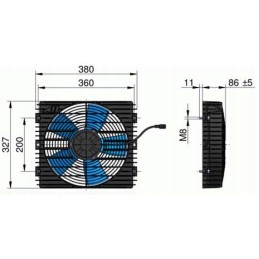Radiator fan tt 11 asa 0257 hp asa 0367